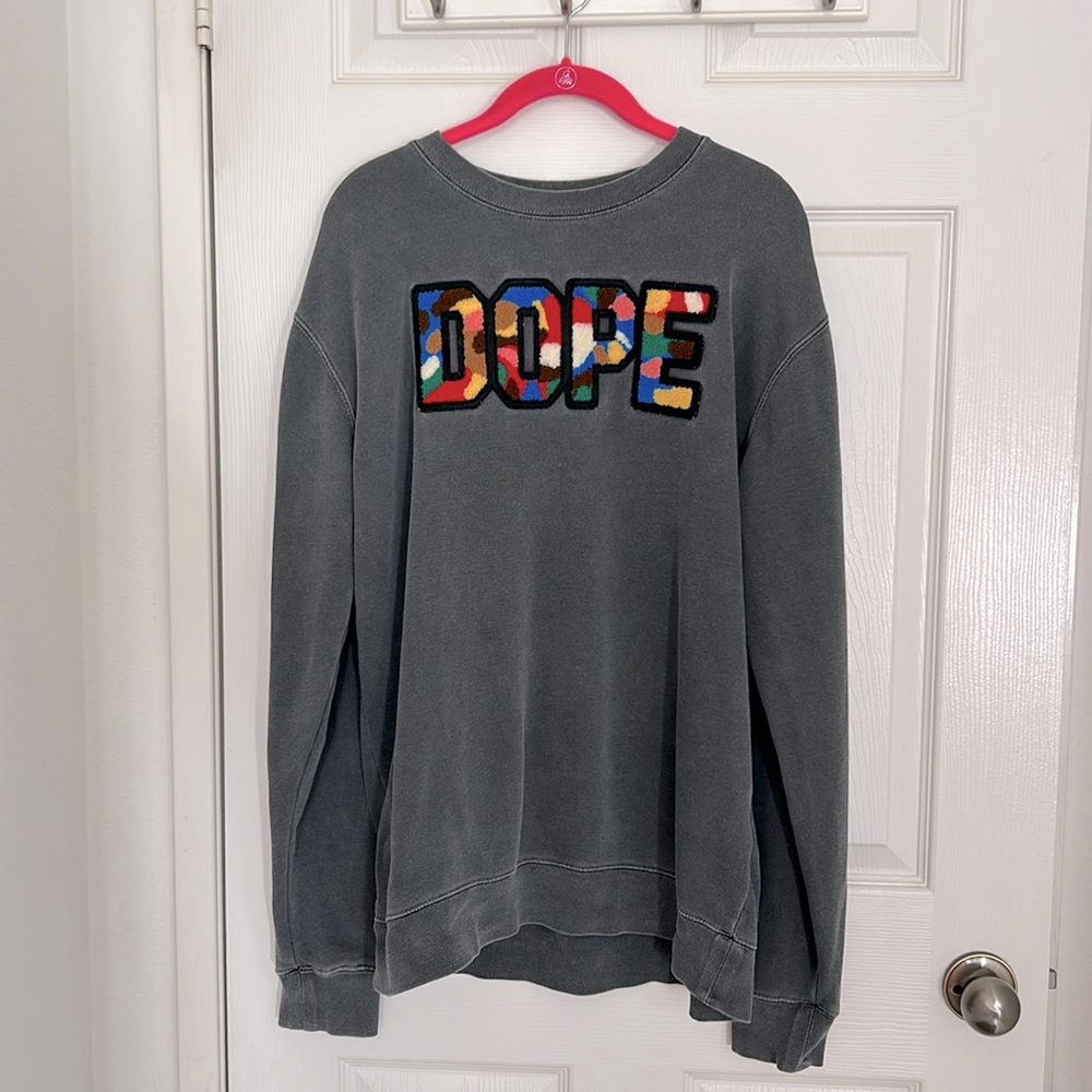 DOPE sweatshirt, Mens size M, worn once.